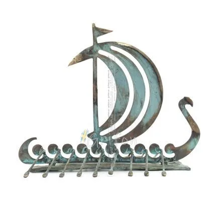 Argo: Skeppet för argonauterna 40x50cm Bronsdekoration, antika Grekland Brons 1 - grifon.se 