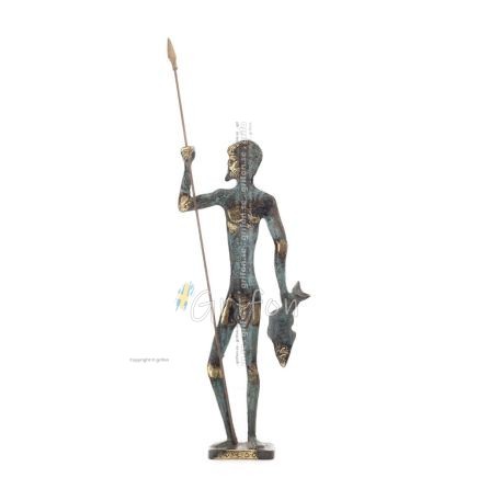 Poseidon: The God of the Sea, Earthquakes, Earth, Storms and Words 44x15cm Full Body Statue Bronze Ornament, Ancient Greece Bron