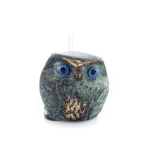 Owl or Glaucus: the sacred bird, symbol of wisdom, prudence, mini 2.5x2.7cm Full body statue Bronze decoration Bronze 1 - grifon