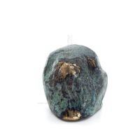 Uggla eller Glaucus: den heliga fågeln, symbol för visdom, försiktighet, mini 2,5x2,7cm helkroppsstaty Bronsdekoration Brons 3 -