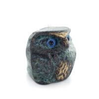 Owl or Glaucus: the sacred bird, symbol of wisdom, prudence, mini 2.5x2.7cm Full body statue Bronze decoration Bronze 5 - grifon