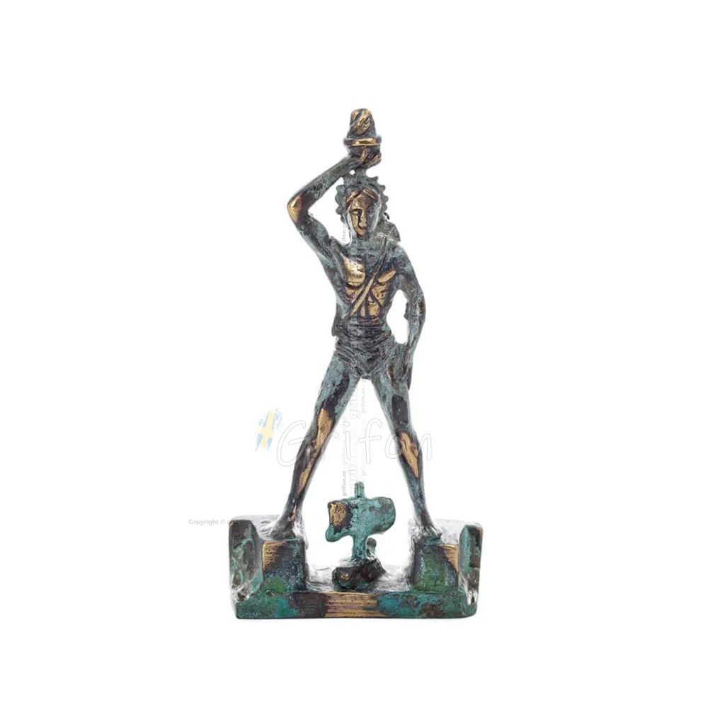Rose Colossus: one of the Seven Wonders of the Ancient World. 17cm Full body statue Bronze decoration, ancient Greece Bronze 1 -