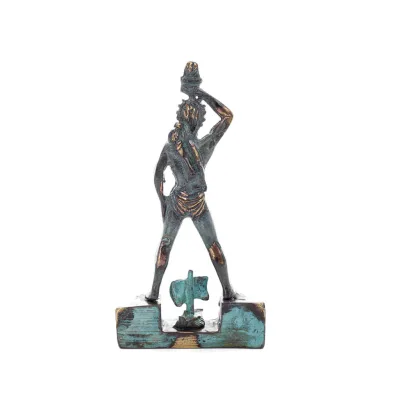 Rose Colossus: one of the Seven Wonders of the Ancient World. 17cm Full body statue Bronze decoration, ancient Greece Bronze 4 -