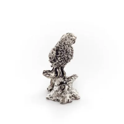 Papegoja symboliserar folkets vilja att uppnå sina mål 3x2cm Bronsdekoration Brons 5 - grifon.se 