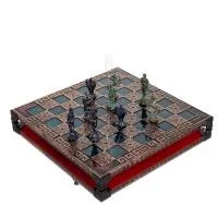 Σκακιέρα χάλκινη σμάλτο 28x28cm μαίανδρος Βεργίνα, Σκάκι, επιτραπέζιο παιχνίδι Τάβλι, Σκάκι 7 - grifon.se 