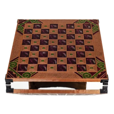 Σκακιέρα χάλκινη σμάλτο 30x30cm Κολώνα, κίονας, Σκάκι, επιτραπέζιο παιχνίδι Τάβλι, Σκάκι 5 - grifon.se 