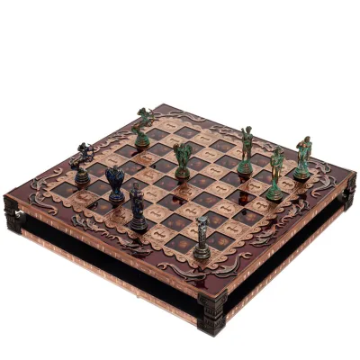 Σκακιέρα χάλκινη σμάλτο 30x30cm Κολώνα, κίονας, Σκάκι, επιτραπέζιο παιχνίδι Τάβλι, Σκάκι 7 - grifon.se 