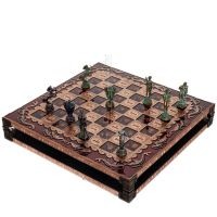 Bronze enamel chessboard 30x30cm Column, column, Chess, board game Backgammon, Chess 7 - grifon.se 