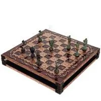 Bronze enamel chessboard 30x30cm Column, column, Chess, board game Backgammon, Chess 7 - grifon.se 