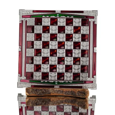 Σκακιέρα χάλκινη σμάλτο 30x30cm Κολώνα, κίονας, Σκάκι, επιτραπέζιο παιχνίδι Τάβλι, Σκάκι 2 - grifon.se 