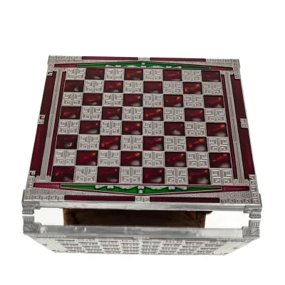 Σκακιέρα χάλκινη σμάλτο 30x30cm Κολώνα, κίονας, Σκάκι, επιτραπέζιο παιχνίδι Τάβλι, Σκάκι 5 - grifon.se 