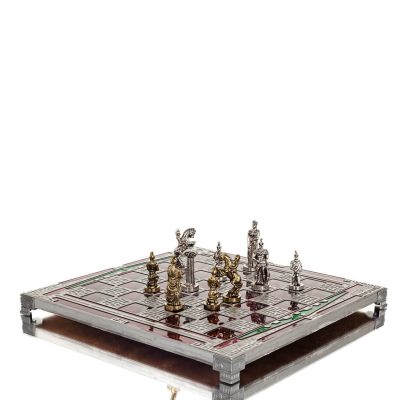 Bronze enamel chessboard 30x30cm Column, column, Chess, board game Backgammon, Chess 6 - grifon.se 