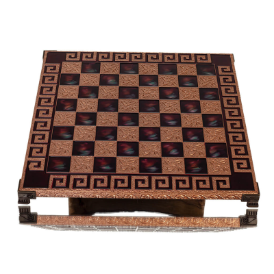 Chessboard copper enamel 30x30cm Meander, Chess, board game Backgammon, Chess 5 - grifon.se 