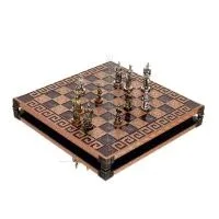 Σκακιέρα χάλκινη σμάλτο 30x30cm Μαίανδρος, Σκάκι, επιτραπέζιο παιχνίδι Τάβλι, Σκάκι 7 - grifon.se 