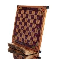 Brons emalj schackbrÃ¤de 30x30cm Minoan, Schack, brÃ¤dspel Backgammon, Schack 2 - grifon.se 