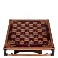 Brons emalj schackbrÃ¤de 30x30cm Minoan, Schack, brÃ¤dspel Backgammon, Schack 5 - grifon.se 