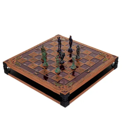 Σκακιέρα χάλκινη σμάλτο 30x30cm μινωική, Σκάκι, επιτραπέζιο παιχνίδι Τάβλι, Σκάκι 7 - grifon.se 