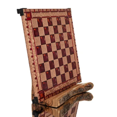 Chess board copper enamel 30x30cm meander Column, column, Chess, board game Backgammon, Chess 4 - grifon.se 