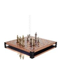 Chess board copper enamel 30x30cm meander Column, column, Chess, board game Backgammon, Chess 6 - grifon.se 