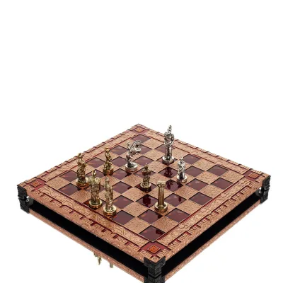 Σκακιέρα χάλκινη σμάλτο 30x30cm μαίανδρος Κολώνα, κίονας, Σκάκι, επιτραπέζιο παιχνίδι Τάβλι, Σκάκι 7 - grifon.se 