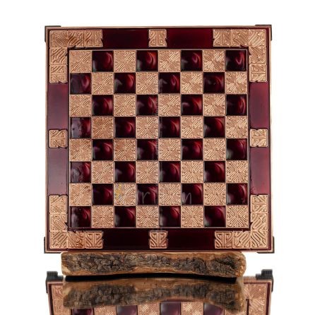 Chessboard copper enamel 30x30cm classic, Chess, board game Backgammon, Chess 1 - grifon.se