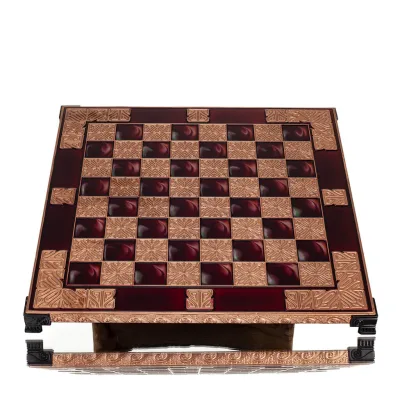 Σκακιέρα χάλκινη σμάλτο 30x30cm κλασσικό, Σκάκι, επιτραπέζιο παιχνίδι Τάβλι, Σκάκι 5 - grifon.se 