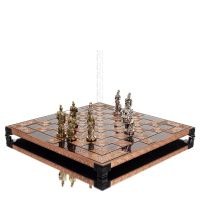 SchackbrÃ¤de kopparemalj 30x30cm klassisk, Schack, brÃ¤dspel Backgammon, Schack 6 - grifon.se 