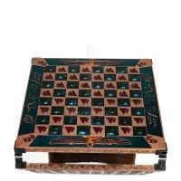 Brons emalj schackbräde 30x30cm egyptiskt, schack, brädspel Backgammon, Schack 5 - grifon.se 