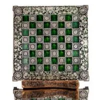 Bronze enamel chessboard 33x33cm Macedonian, Chess, board game Backgammon, Chess 2 - grifon.se 