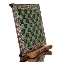 Σκακιέρα χάλκινη σμάλτο 33x33cm μακεδονική, Σκάκι, επιτραπέζιο παιχνίδι Τάβλι, Σκάκι 4 - grifon.se 