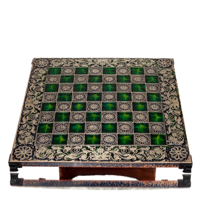 Bronze enamel chessboard 33x33cm Macedonian, Chess, board game Backgammon, Chess 5 - grifon.se 