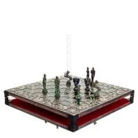 Σκακιέρα χάλκινη σμάλτο 33x33cm μακεδονική, Σκάκι, επιτραπέζιο παιχνίδι Τάβλι, Σκάκι 6 - grifon.se 