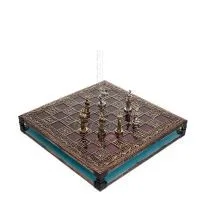 Σκακιέρα χάλκινη σμάλτο 33x33cm ελιά, Σκάκι, επιτραπέζιο παιχνίδι Τάβλι, Σκάκι 7 - grifon.se 