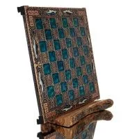 Chessboard copper enamel 33x33cm meandering dolphin, Chess, board game Backgammon, Chess 4 - grifon.se 
