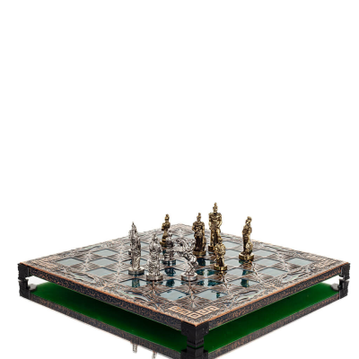 Chessboard copper enamel 33x33cm meandering dolphin, Chess, board game Backgammon, Chess 6 - grifon.se 