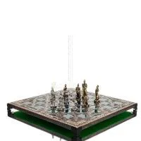 Σκακιέρα χάλκινη σμάλτο 33x33cm δελφίνι μαίανδρος, Σκάκι, επιτραπέζιο παιχνίδι Τάβλι, Σκάκι 6 - grifon.se 