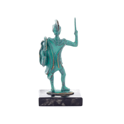 Achilles: the invulnerable warrior and king of the Myrmidons 12x7cm Full body statue Bronze decorative, ancient Greece Bronze 4 
