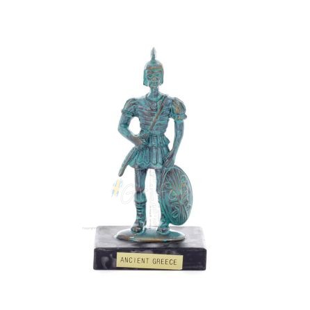 Achilles: the invulnerable warrior and king of the Myrmidons 12x5cm Full length statue Bronze decorative, ancient Greece Bronze