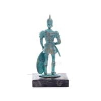 Achilles: the invulnerable warrior and king of the Myrmidons 12x5cm Full length statue Bronze decorative, ancient Greece Bronze 