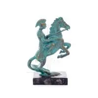 Akilles: den osårbara krigaren och kungen av Myrmidonerna 12x7cm helkroppsstaty Brons dekorativ, antikens Grekland Brons 4 - gri