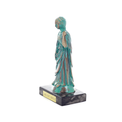 Hera: wife of Zeus, daughter of Cronus and Rhea. Goddess of marriage 11x3cm Full body statue Bronze decoration, ancient Greece B