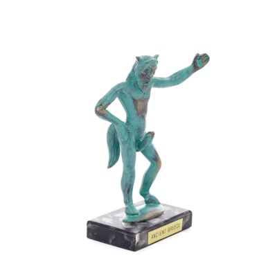 Satyr: Mythical Beings, Demons, Spirits in Mountains and Forests12x7cm Full Body Statue Bronze Ornament, Ancient Greece Bronze 5