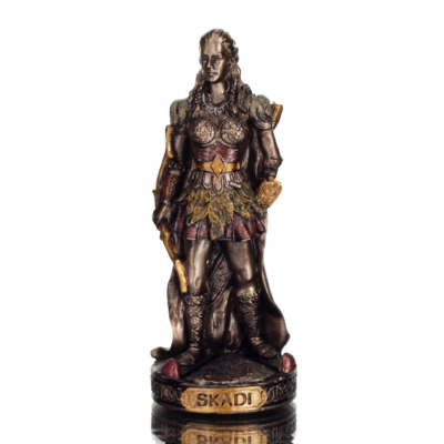 Scandi: The goddess of nature and hunting. Norse Mythology 8,5cm Veronese Bronze Electroplating Full Body Statue Veronese 1 - gr