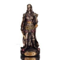 Scandi: The goddess of nature and hunting. Norse Mythology 8,5cm Veronese Bronze Electroplating Full Body Statue Veronese 1 - gr