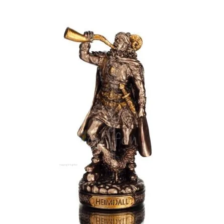 Heimdall: Guardian of the Gods with Superpowers in Focus 85cm Veronese Bronze Electrolysis Full Body Statue Veronese 1 - grifon.