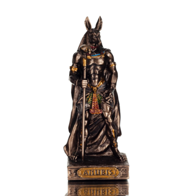 Anubis 8.5cmAnubis: Lord of the Dead, Jackal God 8,5cm Full-body Figurine with Electrolysis Bronze Veronese, Decorative, Egyptia
