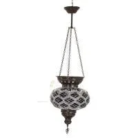 Tiled ceiling lamp φ240 70cm Handmade Metal with glass Lighting fixtures 1 - grifon.se 