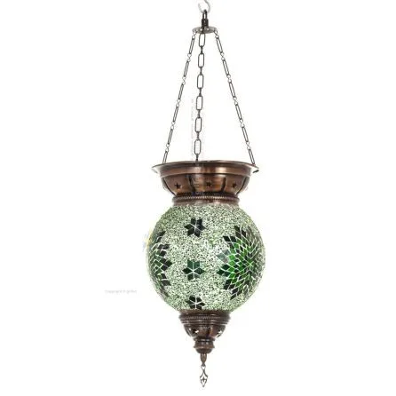 Round ceiling light φ200 65cm Handmade Metal with glass Lighting fixtures 1 - grifon.se 