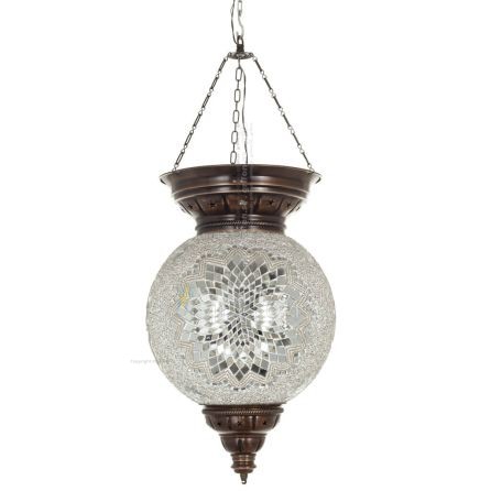 Round ceiling light Ï†300 65cm Handmade Metal with glass Lighting fixtures 1 - grifon.se 