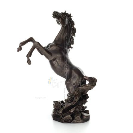 Horse or Steed: A symbol of freedom, strength, and elegance - 32.5cm full-body alabaster statue Alabaster 1 - grifon.se 